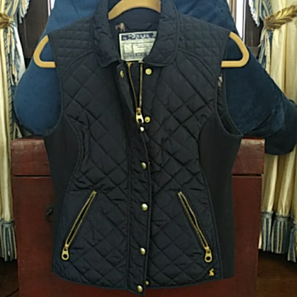 Joules Equestrian Ladies Navy Zip Vest 8